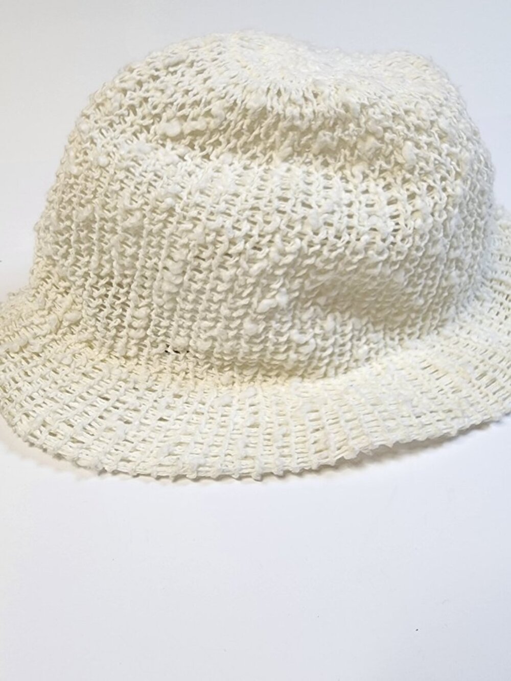 Miriam Lefcourt Vintage Knit Hat — Cream | Hand Crafted Italy Bucket